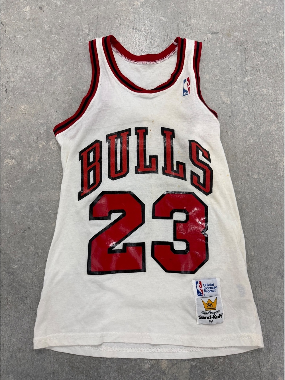 1980s MacGregor Sand-Knit Michael Jordan Bulls Jersey #23